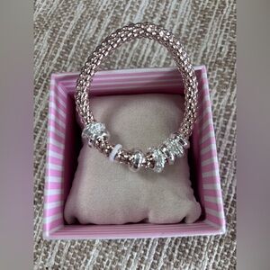 House of Harlow Pink Rose Gold and Silver Bracelet